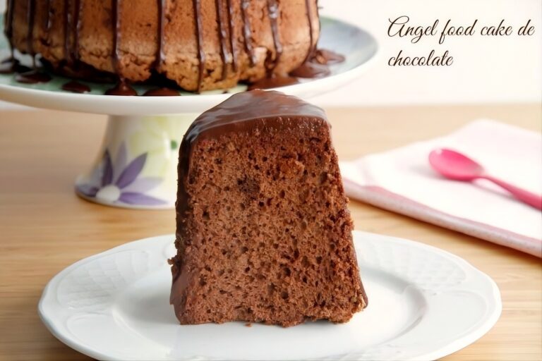 Angel food cake de chocolate