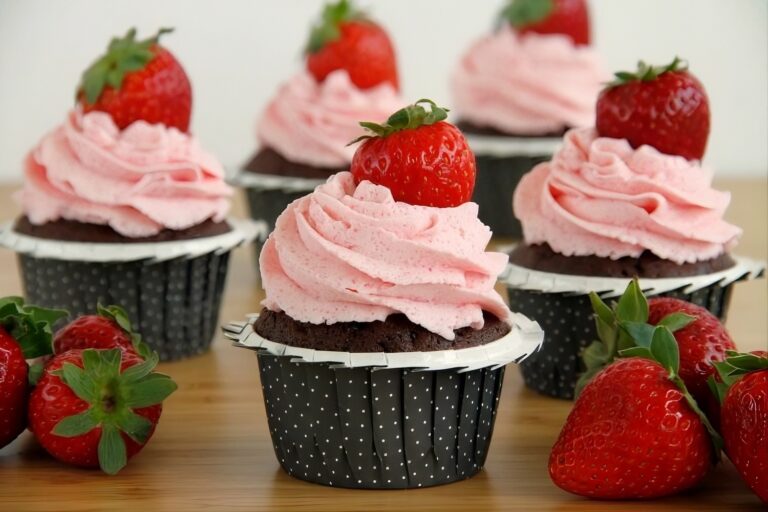 Cupcakes de chocolate y fresa 11 Cupcakes de chocolate y fresa