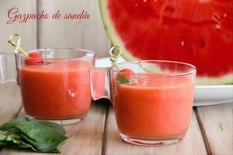 Gazpacho de sandía 3 Gazpacho de sandía