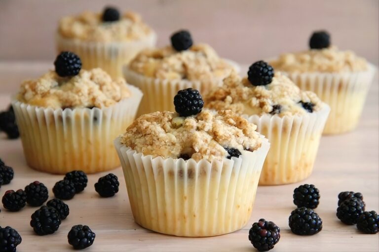 Muffins de moras 9 Muffins de moras