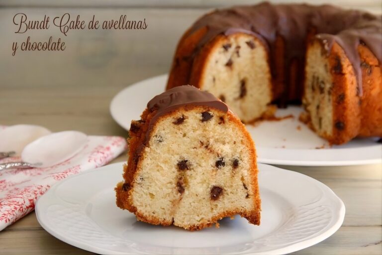 Bundt Cake de avellanas y chocolate 1 Bundt Cake de avellanas y chocolate