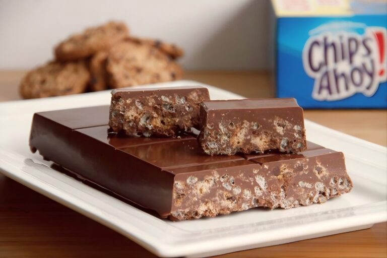 Turrón de tres chocolates con galletas Chips Ahoy