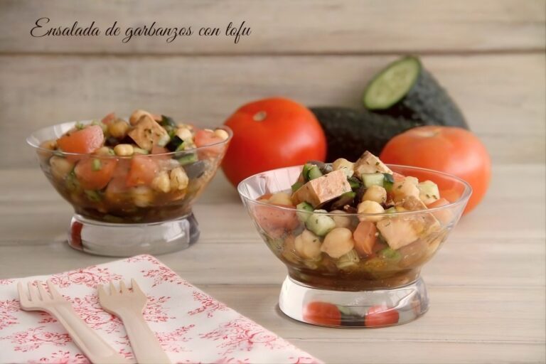 Ensalada de garbanzos con tofu 8 Ensalada de garbanzos con tofu