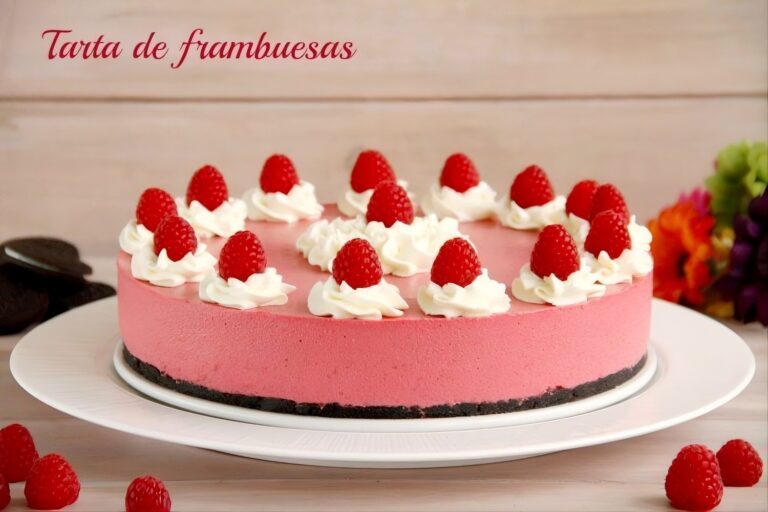 Tarta de frambuesas