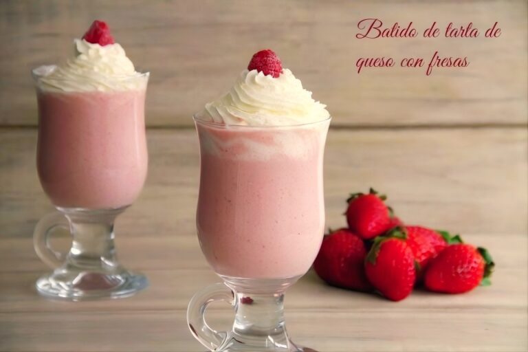 Batido de tarta de queso con fresas 6 Batido de tarta de queso con fresas