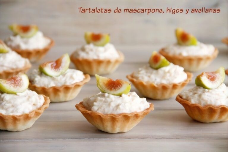 Tartaletas de mascarpone, higos y avellanas 2 Tartaletas de mascarpone, higos y avellanas