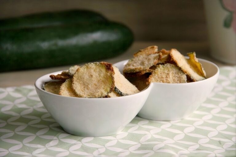 Chips de calabacín al parmesano