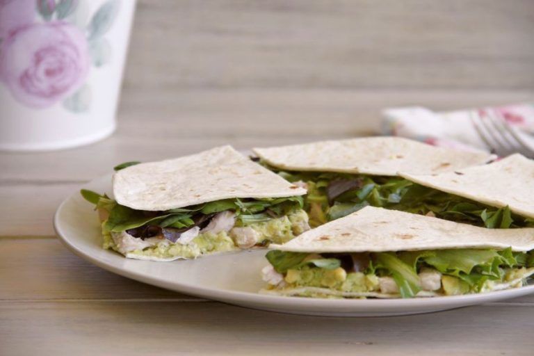 Quesadillas de pavo y aguacate