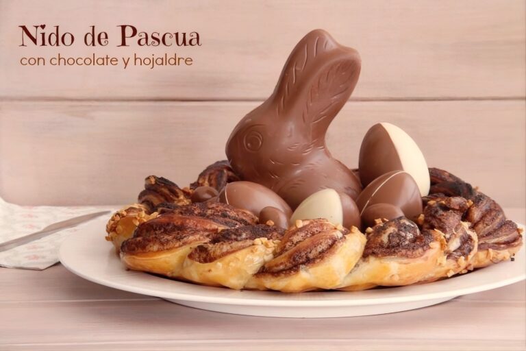 Nido de Pascua con chocolate y hojaldre 8 Nido de Pascua con chocolate y hojaldre