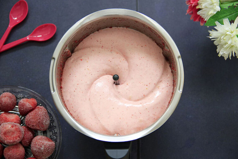 Espuma de fresas