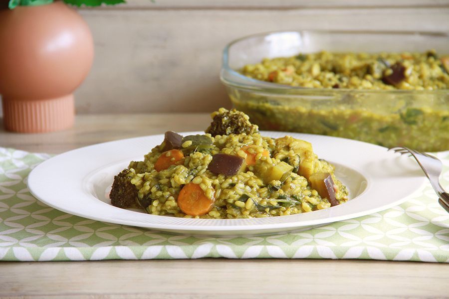 Arroz verde, con Thermomix