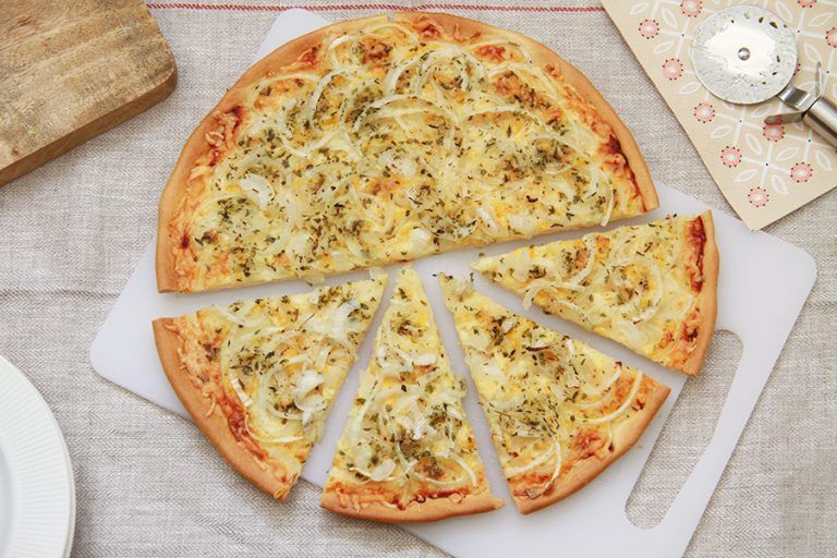 Pizza genovesa de cebolla 19 Pizza genovesa de cebolla