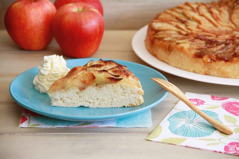 Focaccia dulce de manzanas