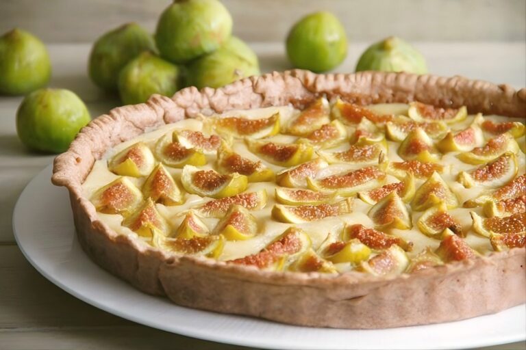 Tarta de higos y almendras