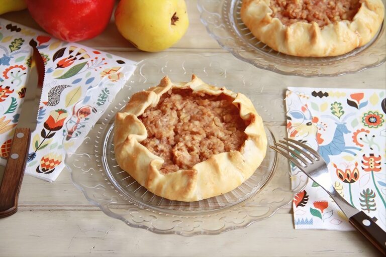 Mini galettes de manzana y membrillo