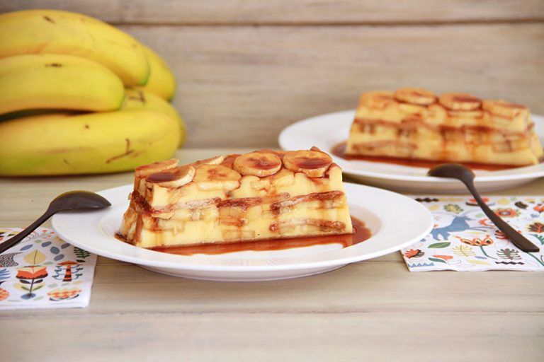 Tarta flan de galletas y plátano 22 Tarta flan de galletas y plátano