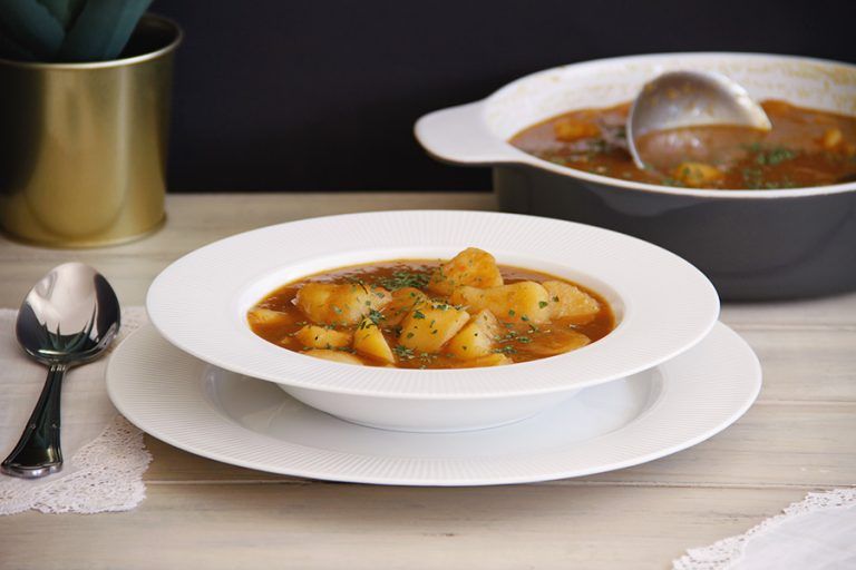 Patatas guisadas con salsa de soja 2 Patatas guisadas con salsa de soja