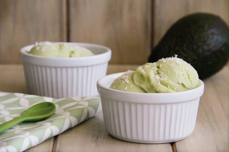 Helado de aguacate