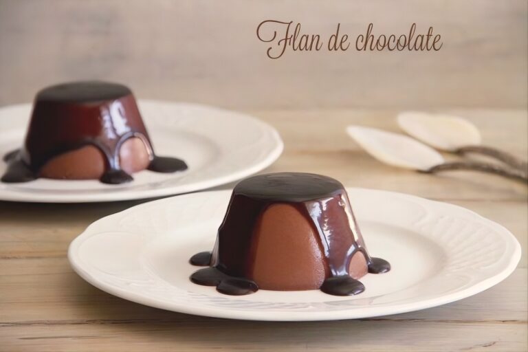 Flan de chocolate