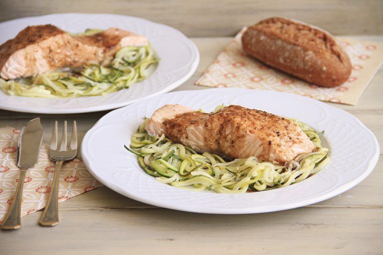 Salmón con salsa de balsámico y calabacín 18 Salmón con salsa de balsámico y calabacín