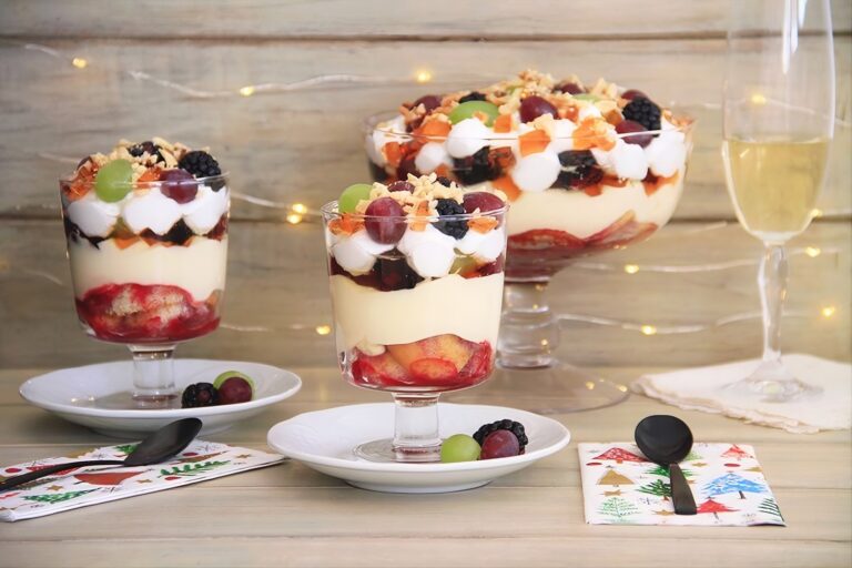 Trifle de uvas y cava