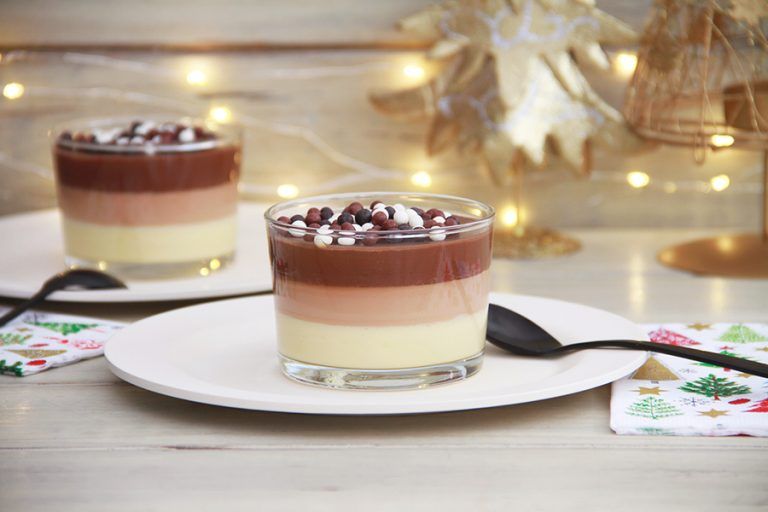 Flan tres chocolates 9 Flan tres chocolates