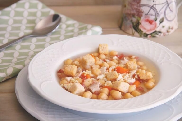 Sopa de picadillo con garbanzos 11 Sopa de picadillo con garbanzos