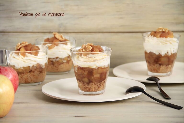 Vasitos pie de manzana
