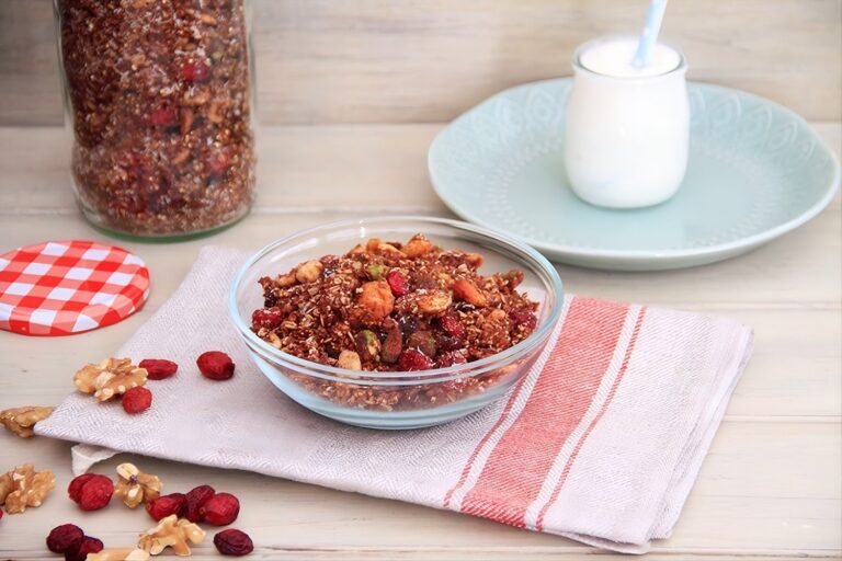 Granola de quinoa y frutos secos (sin azúcar) 6 Granola de quinoa y frutos secos (sin azúcar)