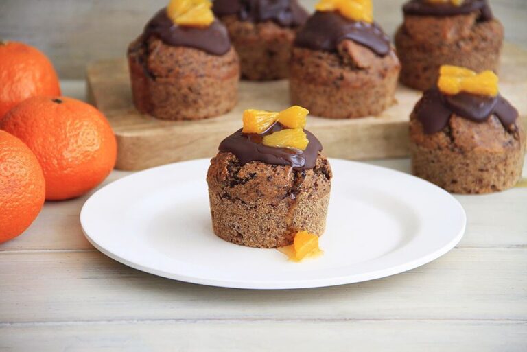 Bizcochitos de avena, chocolate y mandarina