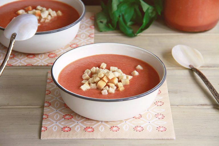Gazpacho de tomate y albahaca 5 Gazpacho de tomate y albahaca