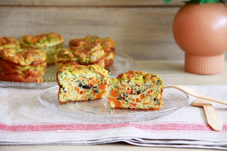 Mini frittatas de verduras y queso 3 Mini frittatas de verduras y queso