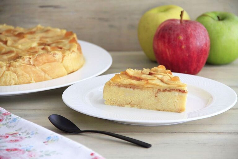 Tarta de manzana y flan 2 Tarta de manzana y flan