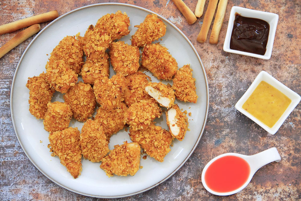Nuggets de pollo al horno