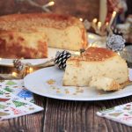Tarta de queso La Viña con turrón