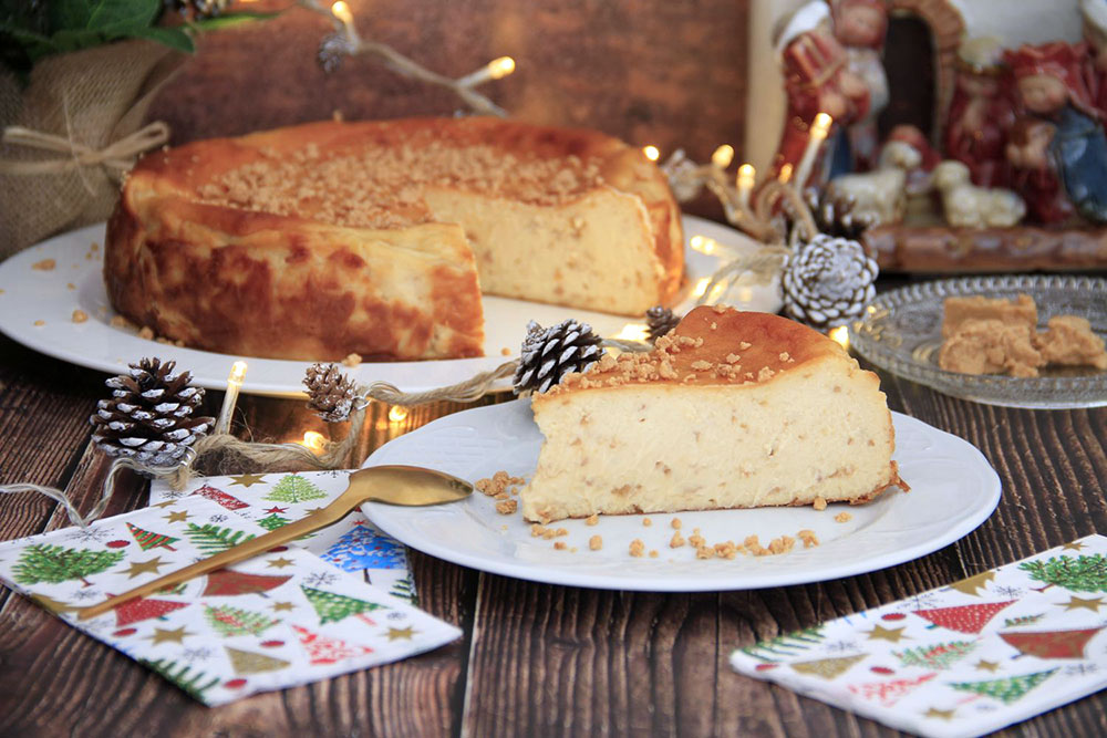 Tarta de queso La Viña con turrón 2 Tarta de queso La Viña con turrón