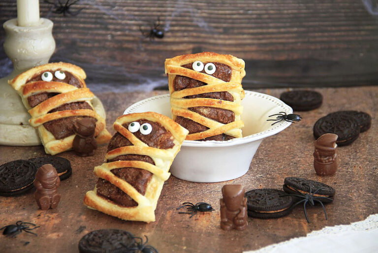 Momias de hojaldre y chocolate