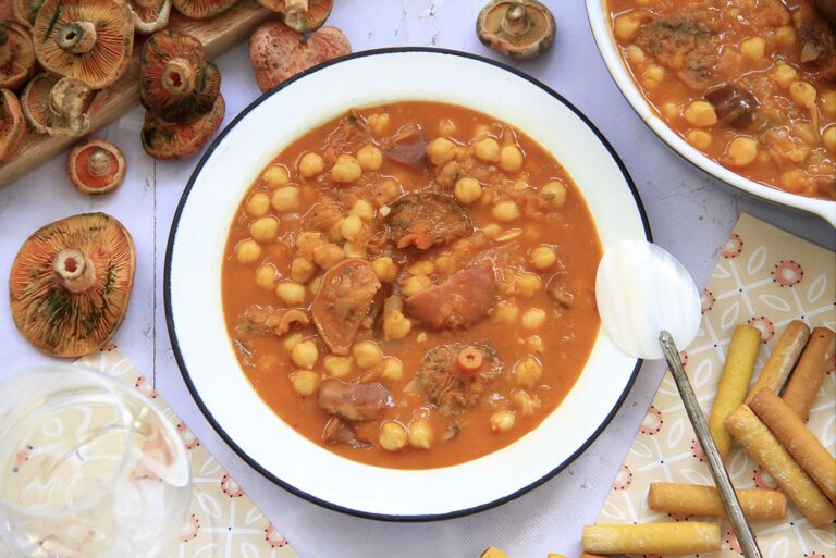Garbanzos con níscalos 5 Garbanzos con níscalos