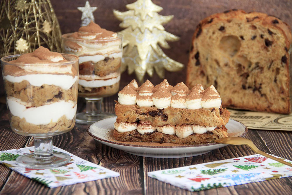 Tiramisú exprés con panettone