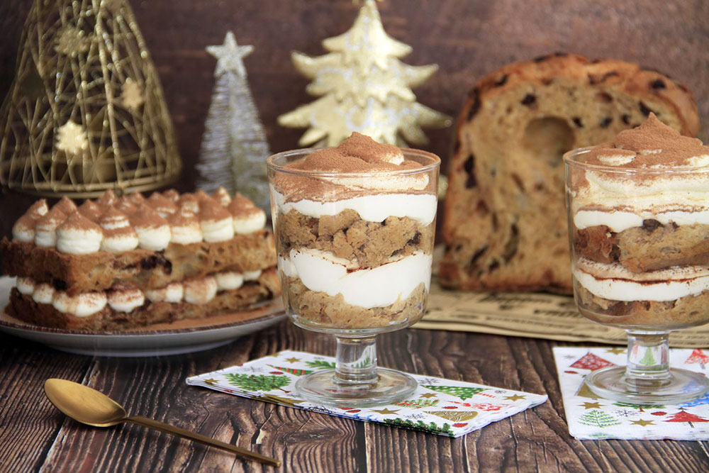 Tiramisú exprés con panettone