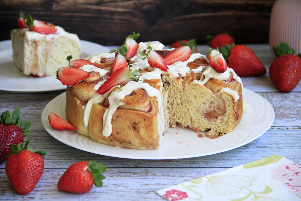 Rolls con fresas