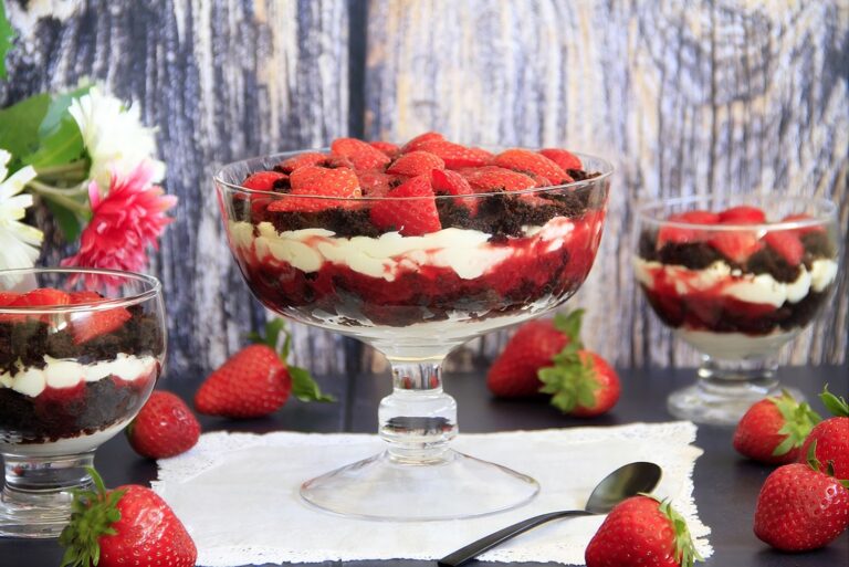 Trifle de chocolate, crema de queso y fresas 12 Trifle de chocolate, crema de queso y fresas