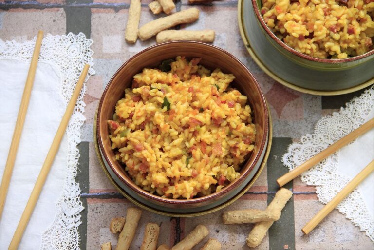 Arroz con sofrito de verduras y jamón 7 Arroz con sofrito de verduras y jamón