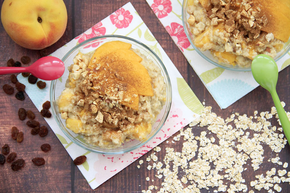 Porridge de melocotón