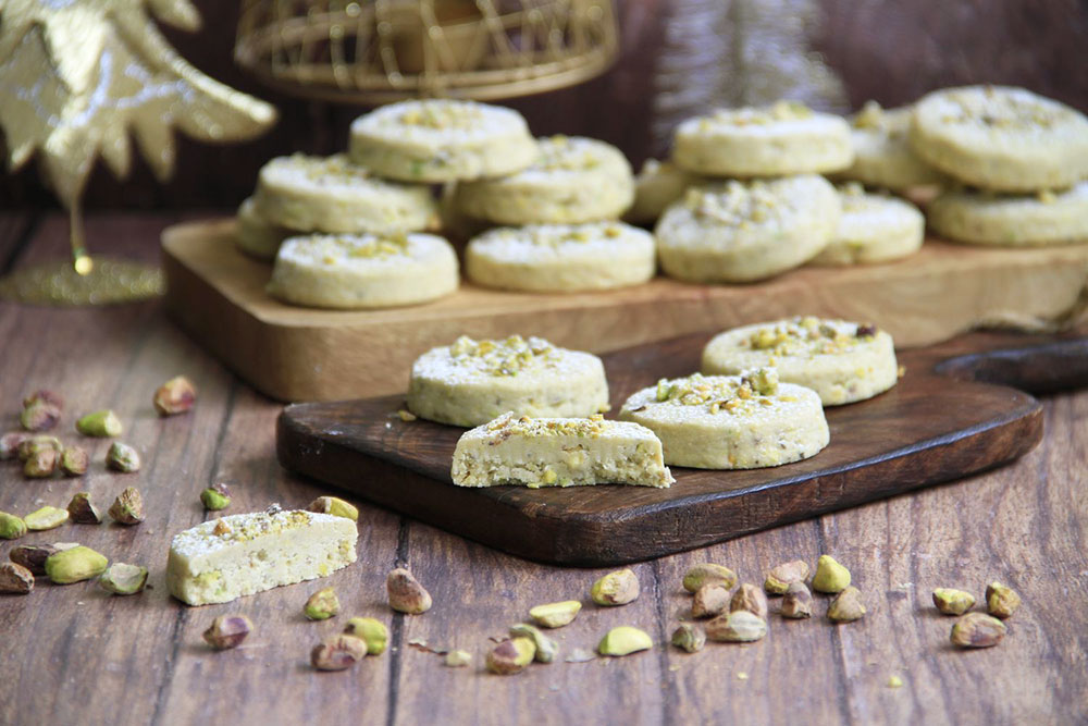 Polvorones de pistacho